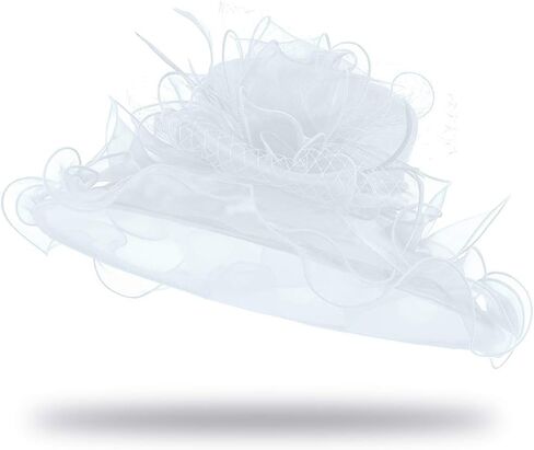 Women Fancy Derby Church Tea Party Dress Hat Fascinator with Peacock Feathers in Saudi Arabia