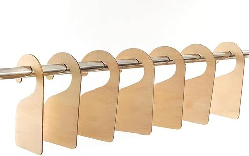 فواصل خزانة الأطفال الخشبية من SIWUCHYE - منظم جانبي لملابس الأطفال حديثي الولادة حتى 24 شهرًا - فواصل شماعات رائعة لديكور غرفة الأطفال لتنظيم غرفة طفلك الصغير من الفتيات أو الأولاد بسهولة (10 قطع) in Kuwait