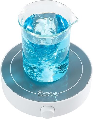 محرك مغناطيسي من آين لاب، لوحة تحريك سريعة، خلاط مغناطيسي لمختبر التحكم في السرعة مع شريط تحريك مغناطيسي لصنع الخميرة، خلط السوائل، أقصى قدر من التحريك، أقصى حجم 3000 مل للمنزل والمختبر والعلوم والكيمياء in Kuwait