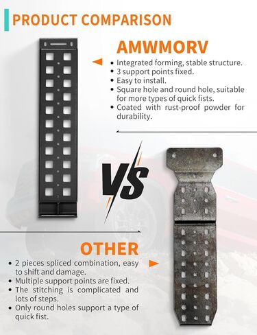 AMWMORV شاحنة سرير السكك الحديدية وحدات ملحق جبل، يتصاعد مجلس استعادة السكك الحديدية السرير لعام 2023 تويوتا تندرا، رف توسيع التخزين متعدد الوظائف للوحة الهروب مجرفة in Kuwait