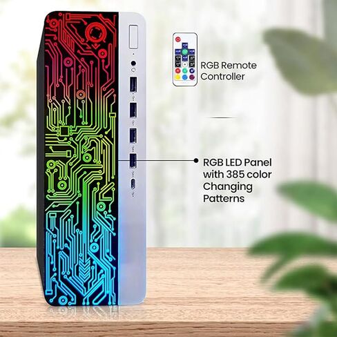 كمبيوتر HP ProDesk Desktop RGB كمبيوتر Intel i5-6th Gen. معالج رباعي النواة 16 جيجا DDR4 رام 256 جيجا SSD، شاشة 22 بوصة، لوحة مفاتيح وماوس للألعاب، واي فاي مدمج، ويندوز 10 برو (متجدد) in Kuwait