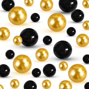 280Pcs Green&Gold St Patrick's Day 20mm 14mm 8mm Pearl Bead Vase Filler for Centerpiece, No Hole Glossy Faux Maroon Pearls for Table Decor, Assorted WineRed Pearl Beads for Party Venue Decoration in Saudi Arabia