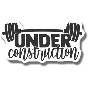 Gym Under Construction Magnet - Weightlifting Fridge Magnet - Fitness Workout Decor - Gym Motivation Magnet - Workout Gift Idea - Durable Decorative Design for Home Gym - Car Magnet AAMT2256 in Kuwait