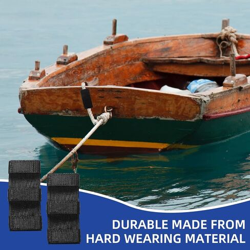 8 Pcs Tie Down Strap Protector Sleeve 2.5 x 5.9 Inches Universal Protective Sleeves for Ratchet Straps Protective Strap Protector for Preventing Damage to Boat in Saudi Arabia