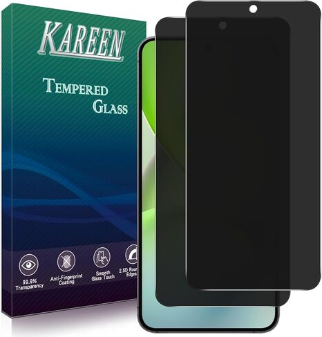 KAREEN (2 Pack) For Samsung Galaxy A02s / Galaxy A02 Screen Protector, HD Tempered Glass Film, Anti Scratch, 9H Hardness, Touch Sensitive in Kuwait