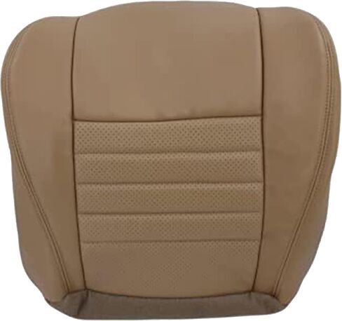 1999 2000 2001 2002 2003 2004 Compatible with Ford Mustang GT Convertible Replacement Synthetic Leather Seat Cover, Fits Both Driver and Passenger (Medium Parchment Tan, Front (2 Bottom & 2 Top)) in Saudi Arabia