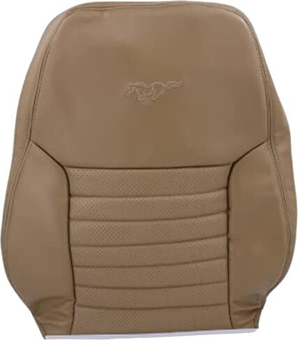 1999 2000 2001 2002 2003 2004 Compatible with Ford Mustang GT Convertible Replacement Synthetic Leather Seat Cover, Fits Both Driver and Passenger (Medium Parchment Tan, Front (2 Bottom & 2 Top)) in Saudi Arabia