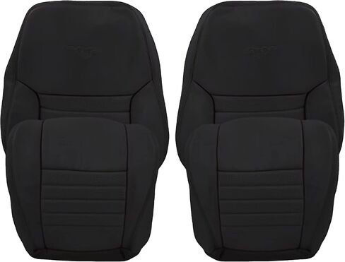 1999 2000 2001 2002 2003 2004 Compatible with Ford Mustang GT Convertible Replacement Synthetic Leather Seat Cover, Fits Both Driver and Passenger (Medium Parchment Tan, Front (2 Bottom & 2 Top)) in Saudi Arabia