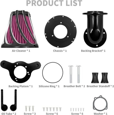 Air Filter Air Cleaner Kit Fit for Harley Touring Sportster XL Softail Dyna (D For M8 Touring Trike17-UP,Softail 18-UP) in Saudi Arabia