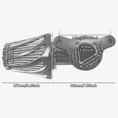 Air Filter Air Cleaner Kit Fit for Harley Touring Sportster XL Softail Dyna (D For M8 Touring Trike17-UP,Softail 18-UP) in Saudi Arabia
