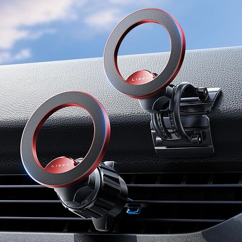 LISEN for Green Magnetic Vent Phone Holder, 360° Rotation Car Phone Mount Magnetic, Hands Free Car Magnet Phone Mount,Magnetic Car Phone Holder for iPhone 15 14 13 12 Pro Max Plus Mini,Samsung in Saudi Arabia