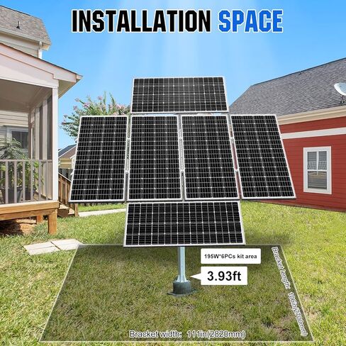 ECO-WORTHY Solar Panel Dual Axis Tracking System (Increase 40% Power) with Tracker Controller, Complete Solar Tracker Kit, Ideal for Different Solar Panels, for Yard/Farm/Field in Saudi Arabia