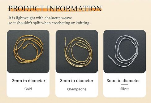 Metallic Glitter Yarn for Crochet & Knitting, Fine 2 Light Weight Worsted for Crochet Knitting, 35g 1.23oz, 145 Yards Soft Craft Sparkle Yarn (Silver) in Saudi Arabia