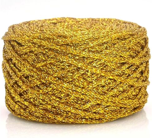 Metallic Glitter Yarn for Crochet & Knitting, Fine 2 Light Weight Worsted for Crochet Knitting, 35g 1.23oz, 145 Yards Soft Craft Sparkle Yarn (Silver) in Saudi Arabia