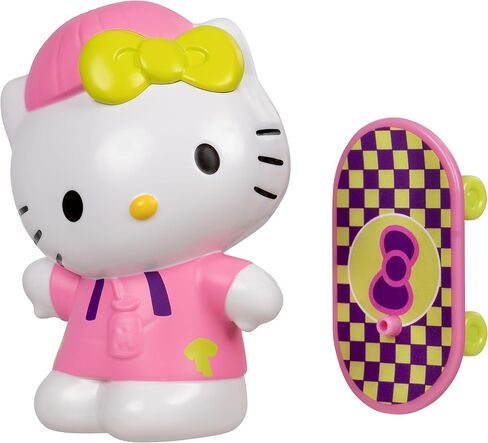 Jazwares Hello Kitty® and Friends - 4" Kuromi™ Premier Figure with a Skateboard - Series 2 - Officially Licensed Sanrio Product from Ages 6+ in Saudi Arabia
