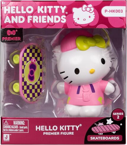 Jazwares Hello Kitty® and Friends - 4" Kuromi™ Premier Figure with a Skateboard - Series 2 - Officially Licensed Sanrio Product from Ages 6+ in Saudi Arabia