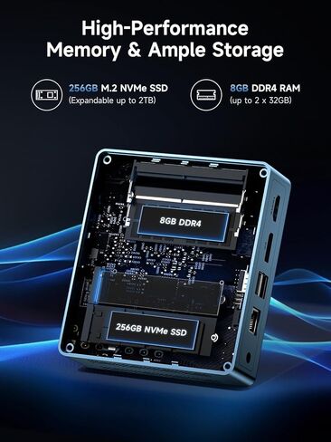 كمبيوتر صغير Bmax B2 Plus معالج إنتل 8 جيجابايت LPDDR4/128 جيجابايت SSD كمبيوتر صغير in Kuwait
