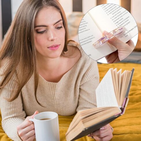 4 قطع حامل صفحة كتاب الإبهام، علامة مرجعية بفتحة حلقة إصبع من الراتنج المجفف، هدايا لمحبي الكتب للقراءة، دودة الكتب، المعلمين، أفضل صديق، طالب، ملحقات كتب القراءة المصنوعة يدويًا in Kuwait