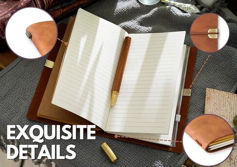 مجموعة أقلام مجلة InnoBeta Basset Hound Gifts Journal، مقاس 7.8 بوصة × 5 بوصة من الجلد الصناعي المنقوش القابل لإعادة الملء لأعياد الميلاد والكريسماس in Saudi Arabia