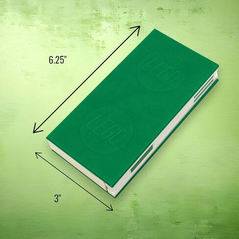 IQ LEGO Locking Dotted Notebook with Gel Pen 1x2 Green (53697) in Saudi Arabia