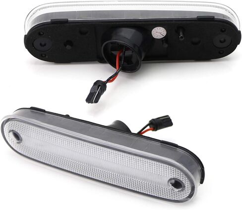 iJDMTOY عدسة شفافة/بيضاء كهرمانية/حمراء كاملة LED مجموعة إضاءة جانبية متوافقة مع 1990-2005 Mazda Miata MX-5، مدعومة بإجمالي 84-SMD LED، استبدل مصابيح العلامات الجانبية OEM in Kuwait