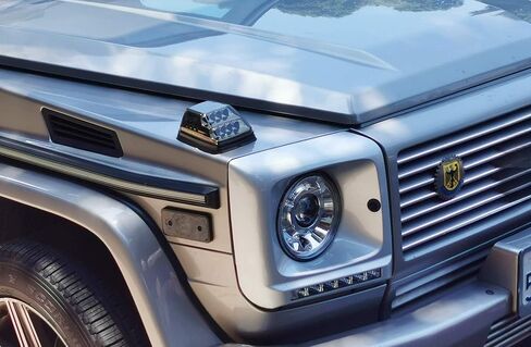 iJDMTOY Smoked Black Front/Rear Side Marker Lamp Lenses Compatible With 2002-2014 Mercedes W463 G-Class G500 G550 G55 G63 AMG, Replace Front/Back OEM Amber/Red Sidemarkers in Saudi Arabia