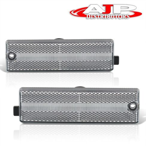 AJP Distributors Clear Red LED Rear Bumper Side Markers Lights Lamps Compatible/Replacement For Chevrolet Chevy Camaro 1993 1994 1995 1996 1997 1998 1999 2000 2001 2002 93 94 95 96 97 98 99 00 01 02 in Kuwait