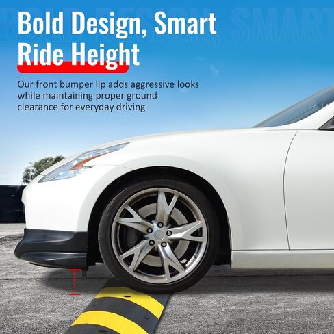 حافة ممتصة للصدمات الأمامية من IKON MOTORSPORTS، متوافقة مع Toyota Tacoma 2005-2011، نمط IKON غير مطلي باللون الأسود من البولي يوريثان من البولي يوريثين، فاصل حماية للذقن، قطعتان in Kuwait