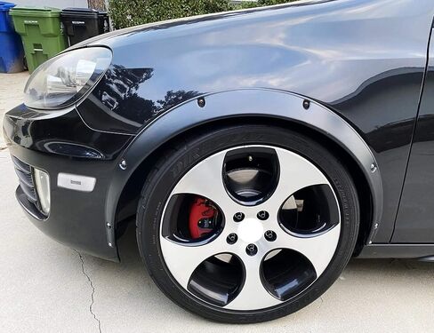 iJDMTOY Euro Smoked Lens Front Bumper Side Marker Light Housing Replacements Compatible with Volkswagen: 2009-2014 MK6 GTI, Replace OEM Amber Sidemarker Lamps in Saudi Arabia