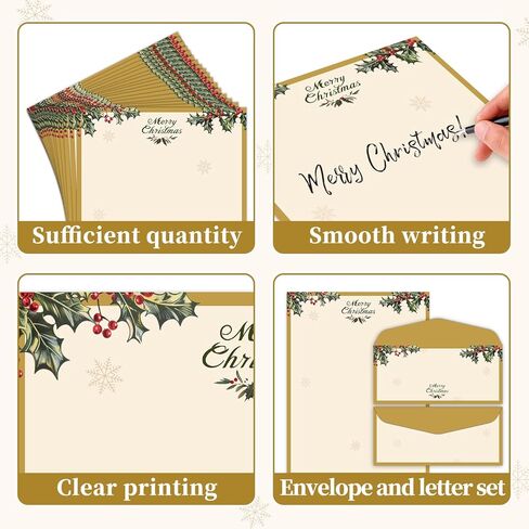 50 Pcs Nativity Scene Holiday Letterhead with Envelopes Birth of Jesus Christmas Border Computer Paper Stationery paper for Note Letters to Santa Invitations Office School 8.5 x 11 In in Saudi Arabia