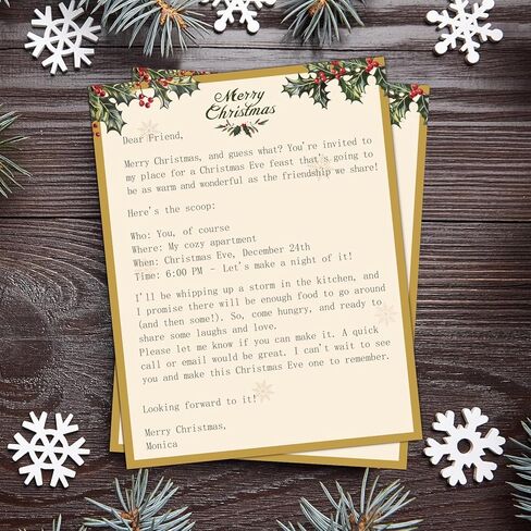 50 Pcs Nativity Scene Holiday Letterhead with Envelopes Birth of Jesus Christmas Border Computer Paper Stationery paper for Note Letters to Santa Invitations Office School 8.5 x 11 In in Saudi Arabia