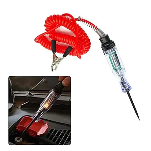 1Pack Automotive Test Light with 6-12-24V LED Digital Voltage Display, Electrical Test Pen with Long Probe for Car RV Fuse Checker， Dual Color Polarity Indicator & Circuit Tester Automotive in Saudi Arabia