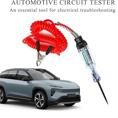 1Pack Automotive Test Light with 6-12-24V LED Digital Voltage Display, Electrical Test Pen with Long Probe for Car RV Fuse Checker， Dual Color Polarity Indicator & Circuit Tester Automotive in Saudi Arabia