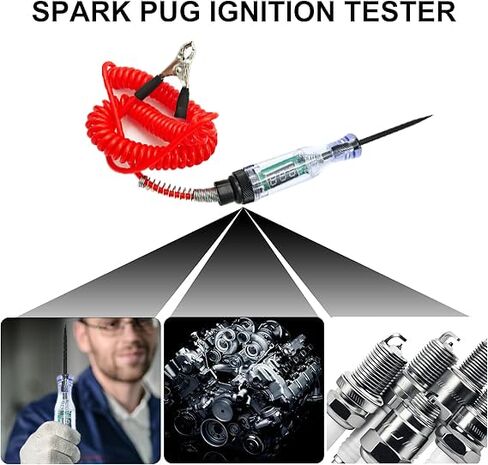 1Pack Automotive Test Light with 6-12-24V LED Digital Voltage Display, Electrical Test Pen with Long Probe for Car RV Fuse Checker， Dual Color Polarity Indicator & Circuit Tester Automotive in Saudi Arabia