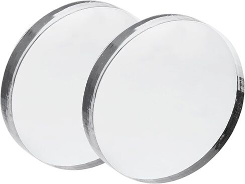 Acrylic Stamp Block, 2 Pack Stamping Block Round Clear Decorative Mounting Blocks Set for Scrapbooking DIY Crafts Card Making, 2" Diameter in Saudi Arabia