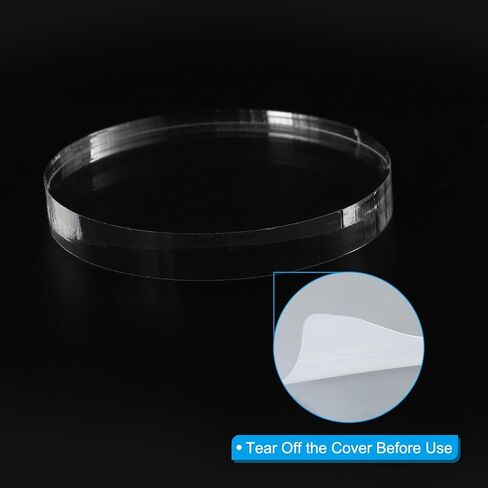 Acrylic Stamp Block, 2 Pack Stamping Block Round Clear Decorative Mounting Blocks Set for Scrapbooking DIY Crafts Card Making, 2" Diameter in Saudi Arabia