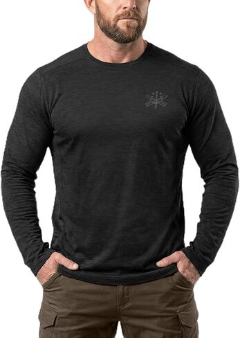 CQR Men's UPF 50+ Sun Protection Long Sleeve Quick Dry Athletic Shirts, Stretch Running Workout Hiking T-Shirts in Kuwait