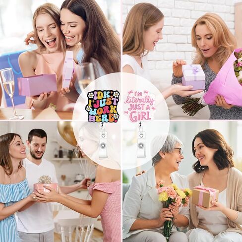 قطعتان من بكرة شارة الممرضة اللطيفة، بكرة شارة لامعة مرحة قابلة للسحب مع مشبك التمساح، هدايا لطيفة لطلاب التمريض RN LPN CNA MA، العامل الطبي، المعلم، الطبيب، أساسيات المكتب الطبية الممتعة in Saudi Arabia
