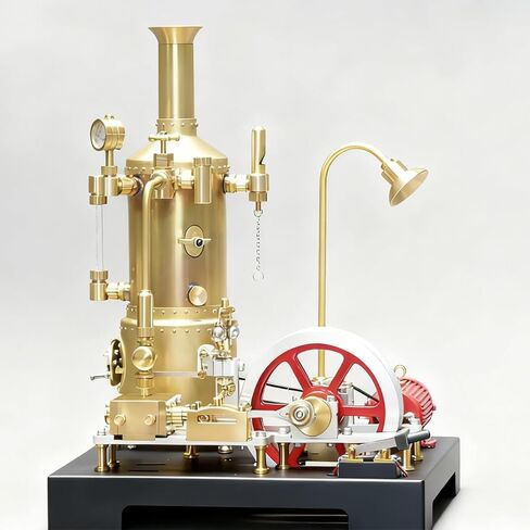 مجموعة أدوات ورشة عمل Steampunk المصغرة العتيقة لـ SE-01/02/03 ونماذج محركات البخار الأخرى، GF-01 نظام نقل ميكانيكي وظيفي معدني بالكامل (27 قطعة) in Saudi Arabia