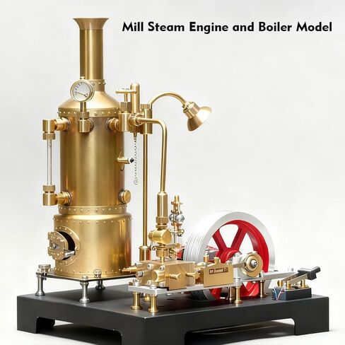مجموعة أدوات ورشة عمل Steampunk المصغرة العتيقة لـ SE-01/02/03 ونماذج محركات البخار الأخرى، GF-01 نظام نقل ميكانيكي وظيفي معدني بالكامل (27 قطعة) in Saudi Arabia