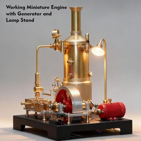 مجموعة أدوات ورشة عمل Steampunk المصغرة العتيقة لـ SE-01/02/03 ونماذج محركات البخار الأخرى، GF-01 نظام نقل ميكانيكي وظيفي معدني بالكامل (27 قطعة) in Saudi Arabia