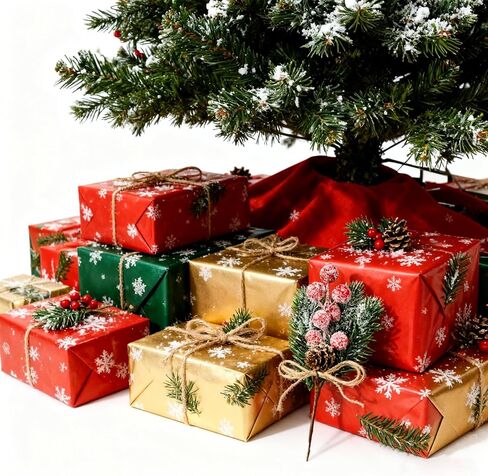 20PCS 8inch Artificial Christmas Floral Picks, Red Fake Berry Picks Stems, Pine Branches with Pinecones Holly Leaves for Vase Floral Arrangement Wreath Winter Holiday Season Decor Crafts in Saudi Arabia