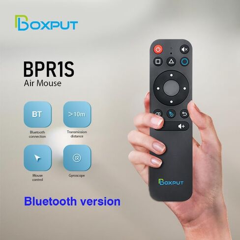 جهاز التحكم عن بعد BPR1S Plus Air Mouse 2.4G RF عن بعد بلوتوث للتحكم الصوتي عن بعد مع جهاز استقبال USB جيروسكوبي 6 محاور لتعلم الأشعة تحت الحمراء لجهاز Android TV Box TV Stick Smart Set Top Box Smart Projector in Saudi Arabia