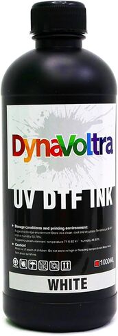 حبر UV DTF أبيض 1000 مل لطابعة UV DTF - متوافق مع Ep XP600 TX800 i3200 L805 1390 DX5 DX6 DX7 i1600 DX10 - سريع الجفاف، غير شفاف مباشرة إلى حبر الفيلم لطباعة الملصقات (أبيض) in Saudi Arabia