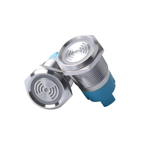19mm Metal Buzzer LED Light Intermittent Flashing 70 Decibel Screw Foot Wiring 12V24V in Saudi Arabia