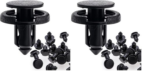 Rexka 20pcs 8mm Hole Bumper Push Type Retainer Plastic Clip for Tesla in Saudi Arabia