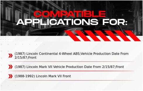 R1 Concepts Front Brake Rotors For 1987 Lincoln Continental, 1987-1992 Lincoln Mark VII| Drilled Slotted Disc Brake Rotors| Brakes and Rotors Brakes and Rotors in Saudi Arabia
