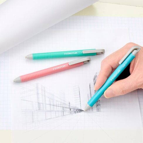 حامل ممحاة الفينيل من Staedtler، قابل للسحب، خالي من اللاتكس، عبوة من 3 قطع، 528 SBK3 in Saudi Arabia