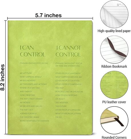 Mental Health Gifts 160 Pages Journal Notebook, I Should Focus on Things I Can Control Writing Notebook for Women Men Coworkers Friends, Thank You Appreciation Gift for Therapist in Saudi Arabia