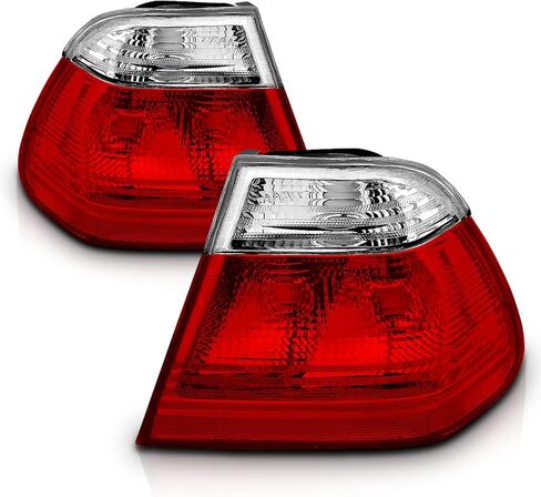 AmeriLite 4 Door Taillights Red/Clear for BMW 3 Series E46 - Passenger and Driver Side in Saudi Arabia